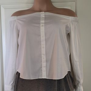 White cotton blouse